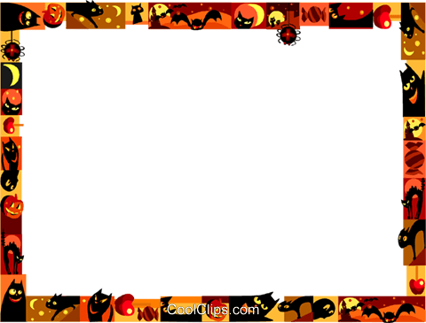 Halloween Frame - Halloween Picture Frame Png (480x365), Png Download