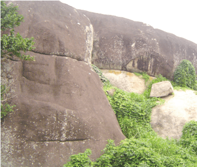Great City Among Hills - Ondo Rock (666x325), Png Download