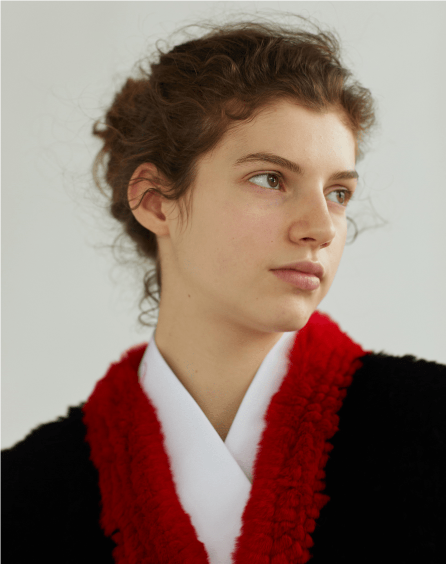 Black Fur Kimono "dragon" - Fur (1120x1125), Png Download