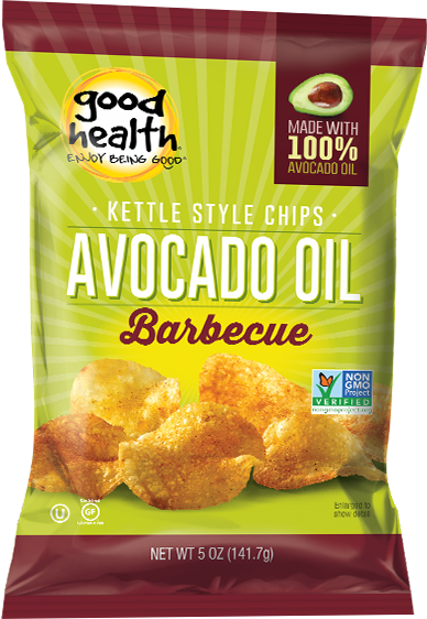 Good Health Gluten Free Avocado Oil Potato Chips - Good Health Inc. Kettle Chips Avocado Oil Barbecue (388x562), Png Download