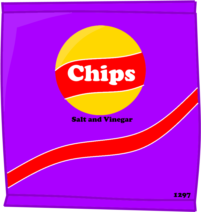 Bag Of Chips Salt And Vinegar - Tortilla Chip (1000x1000), Png Download