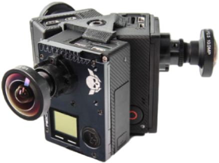 Ribcage 3x Mount - Back-bone Gear Spherical Mount For Three Ribcage-modified (500x403), Png Download