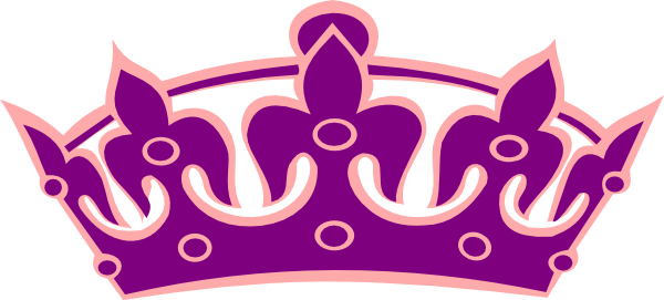 Png Library Download No Cross On Salmon Pink Clip Art - Princess Crown No Background (600x271), Png Download