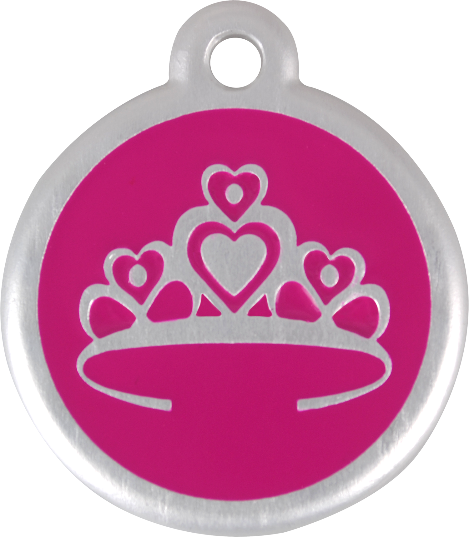 6crhpl, 9330725039582, Image - Red Dingo Qr Collar Tag, Crown, Small, Hot Pink (1500x1719), Png Download