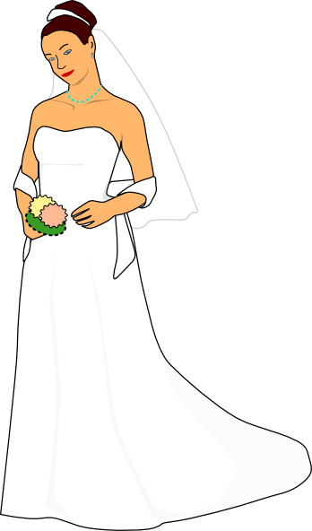 Wedding Vector - Corel Draw Office Dresses (348x592), Png Download