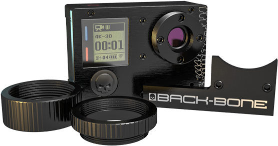 Our Price - $899 - - Gopro Hero 4 Backbone (576x360), Png Download