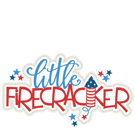 Little Firecracker Title Svg Scrapbook Cut File Cute - Firecracker Clipart Free (432x432), Png Download