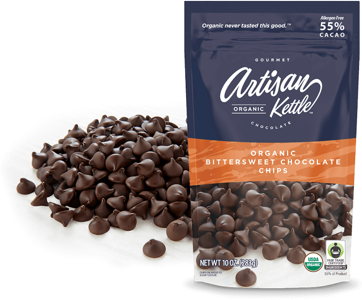 Try Artisan Kettle Chocolate Today - Ghirardelli Chocolate Baking Chips (761x636), Png Download