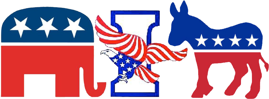 Democrat Transparent America Progressive - Democrat Vs Republican Gif (954x365), Png Download