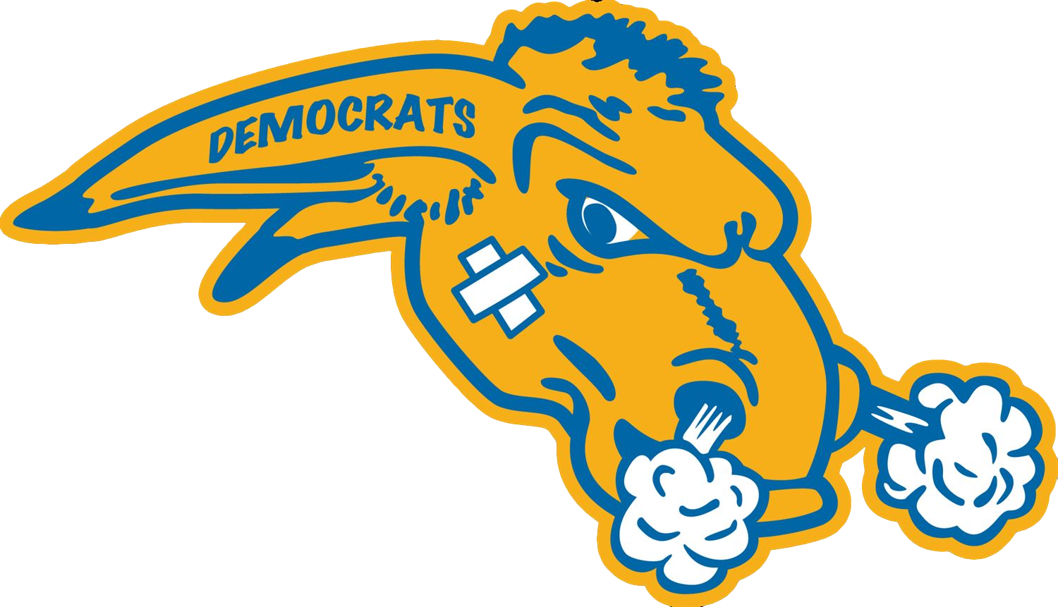 Cartoon Mascot Is A Righteous-looking Donkey, Which - Secondary School (1500x861), Png Download