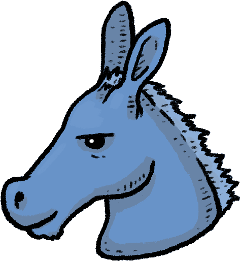 Democratic Politicians - Burro (600x600), Png Download