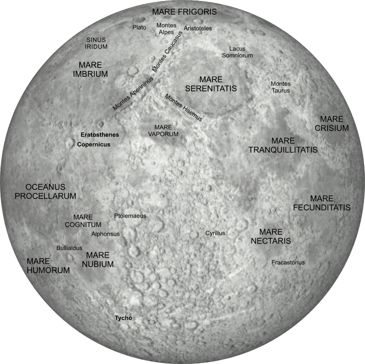 Map Of The Moon - Firefly Starry Night Complete Space & Astronomy (751x749), Png Download