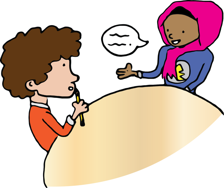 Pair Clipart Teacher Student Conversation - Conversation Kids Clipart (951x800), Png Download