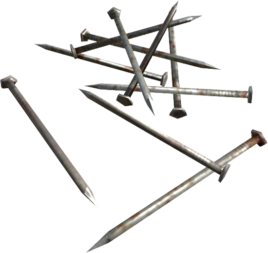Pile Of Nails Transparent (550x519), Png Download