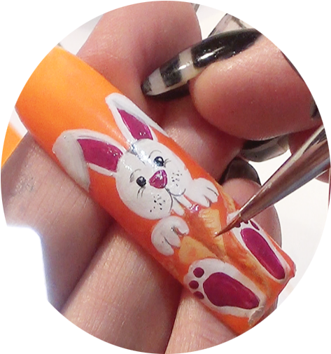 What Brushes Should Use For Nail Art - Nail (561x514), Png Download