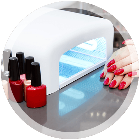 Gel Polish Application - Glomery Professional Gel Polish Led Nail Dryer Lamp (466x466), Png Download