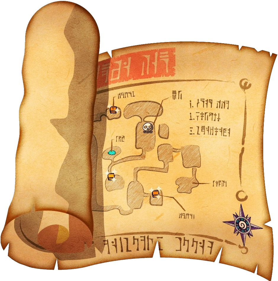 Dungeon Map - Zelda Dungeon Map Item (940x949), Png Download