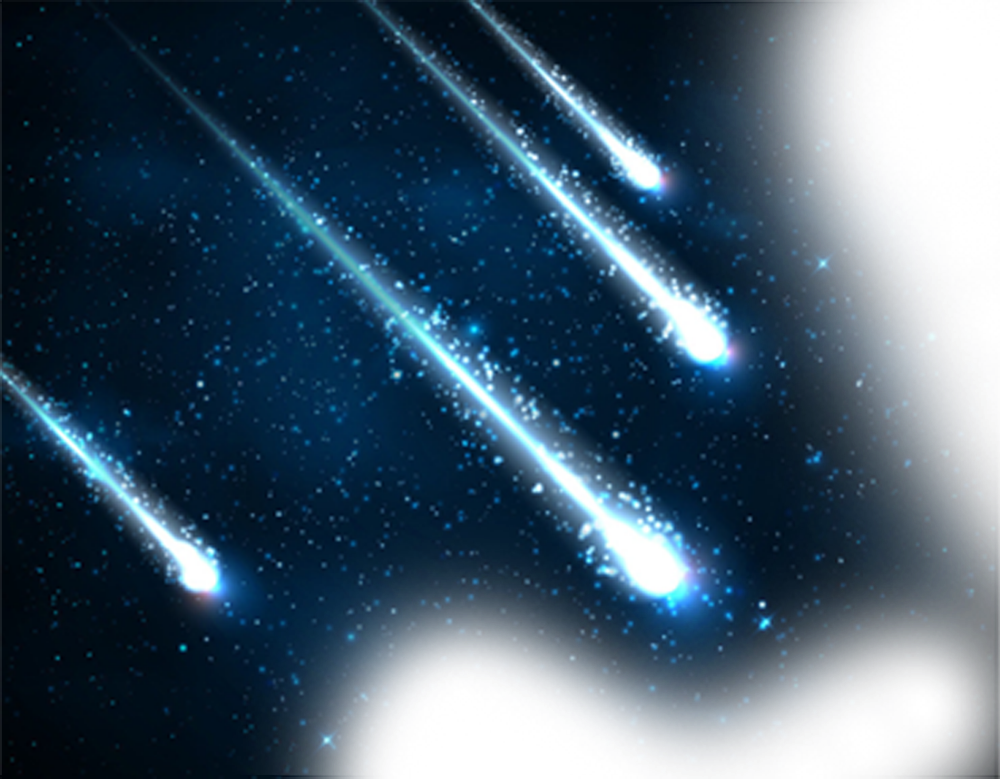 Meteor Stars Sky Space Galaxy Universe Ftestickers - Royalty Free Comet (1000x779), Png Download