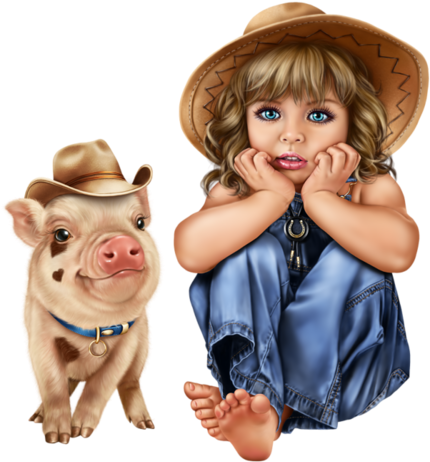 Tube Enfant - Little Girl Psp Tube (500x500), Png Download