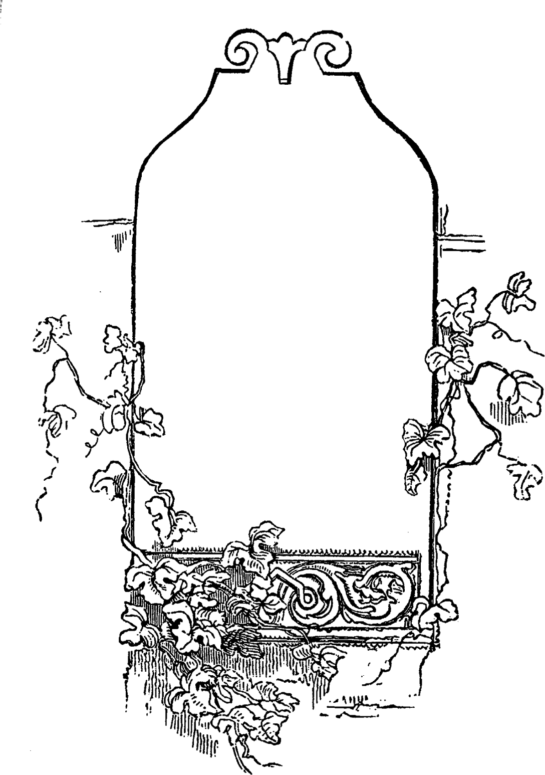 The Frame Image Was Created From A Vintage Window Surrounded - Picture Frame (1164x1600), Png Download
