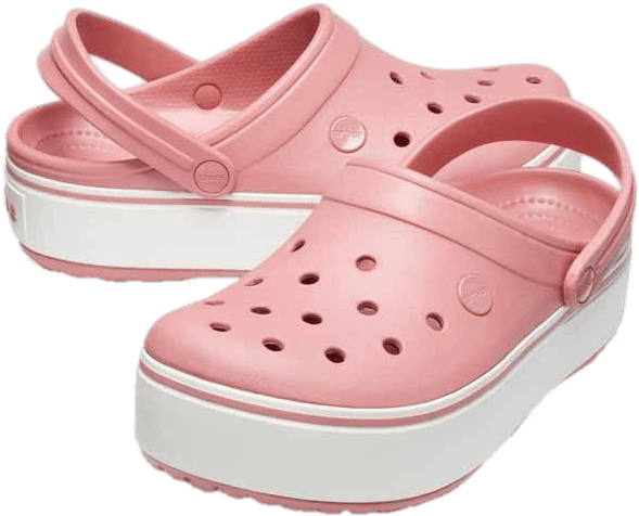 Crocs Platform Clogs - Crocband Platform Clog Blossom (630x524), Png Download