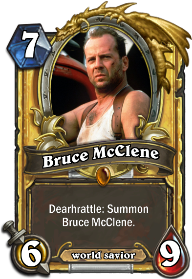 He Is Dying Hard - Hearthstone Card (400x573), Png Download