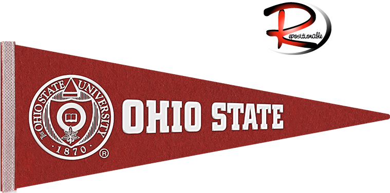 Repositionable Pennant Sale - Ohio State University (770x500), Png Download