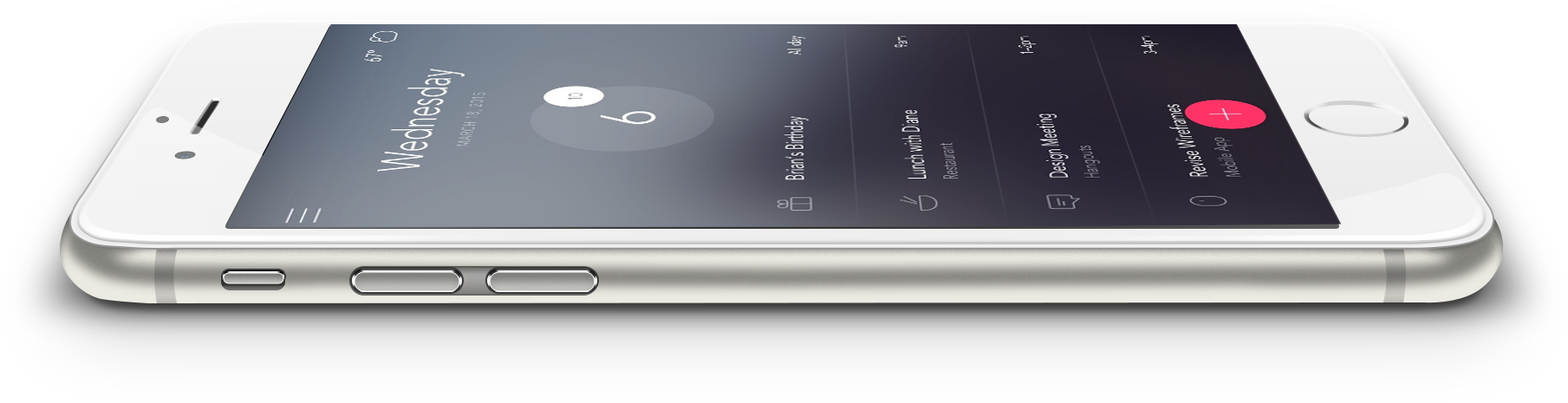 Iphone Perspective Cutout Png App - Iphone Perspective Png (1809x465), Png Download