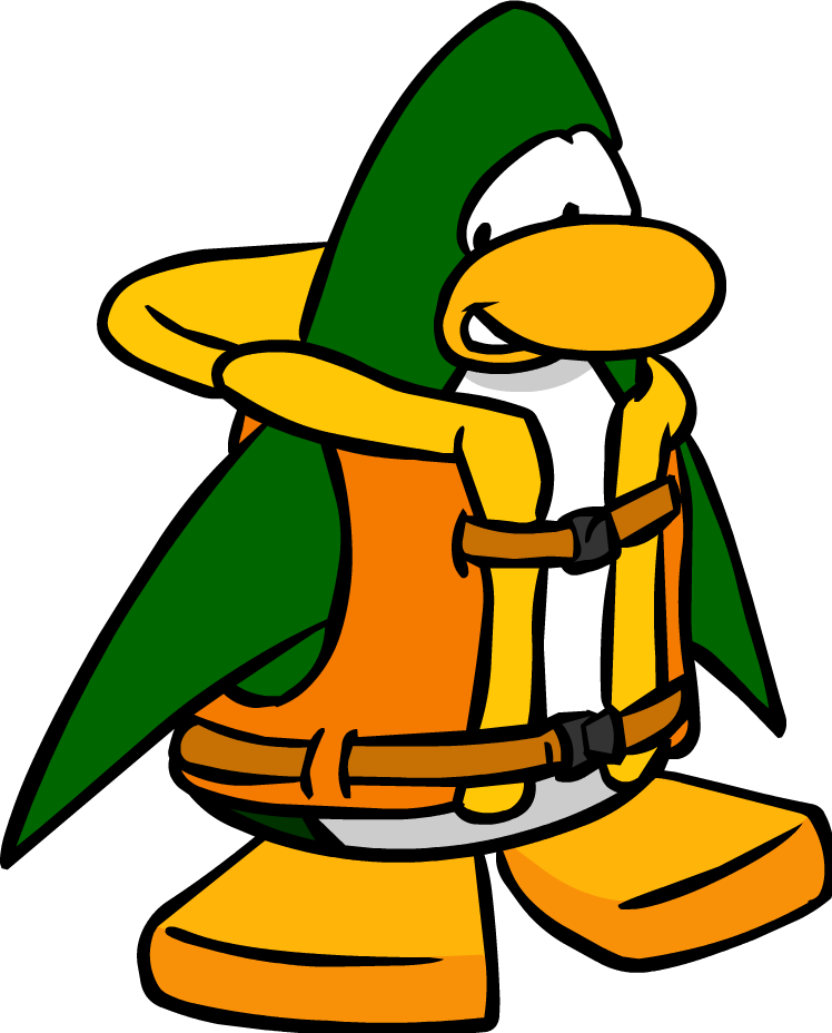 Life Jacket Wiki Fandom Powered By Wikia - Club Penguin Old Art Style (748x928), Png Download