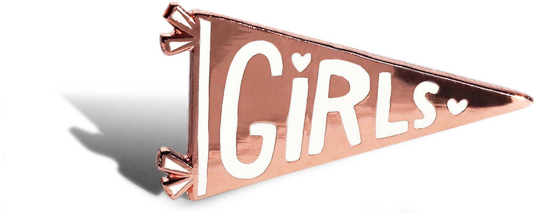 Girls Pennant Pin - Tuesday Bassen Girls Pin (2000x2000), Png Download