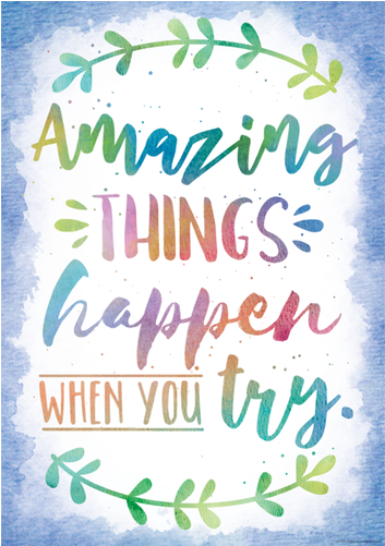 Amazing Things Happen - Amazing Things Happen When You Try (500x500), Png Download