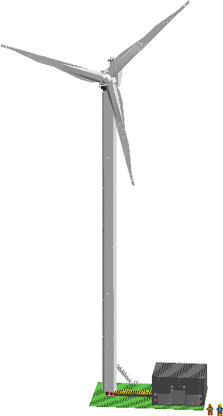 Lego Wind Turbine - Wind Turbine (1126x600), Png Download