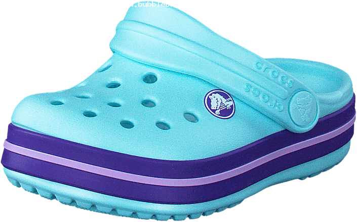 Crocs Children Crocband Clog Kids Ice Blue Children-0wsew - Slipper Kids Png (705x439), Png Download