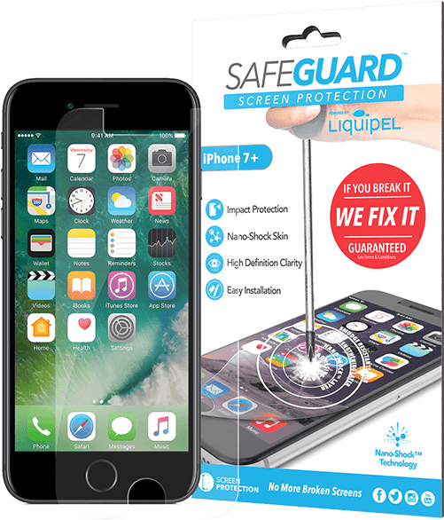 With Safeguard Protection Your Phone Screen Can Hold - Play And Win Iphone 7 (500x600), Png Download
