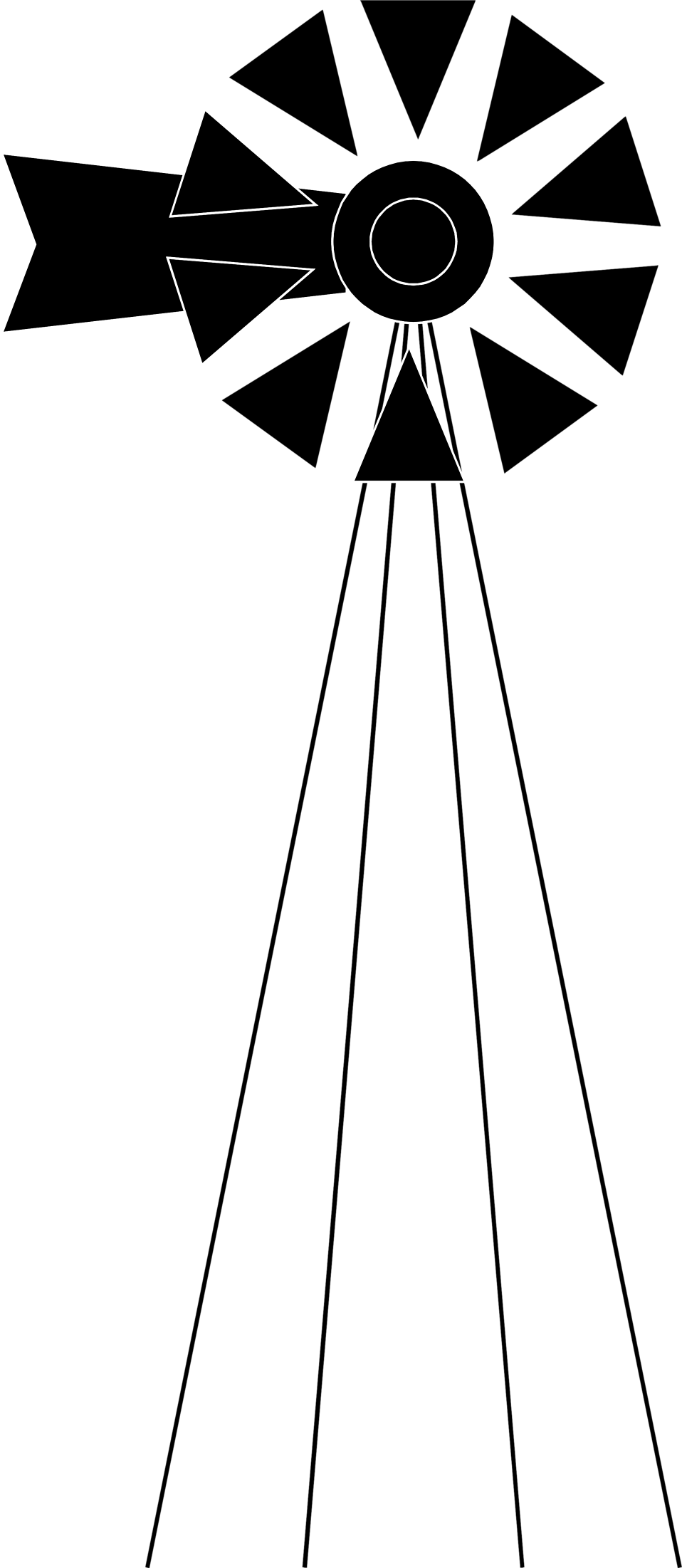 Windmill Transparent Clip Art - Farm Windmill Transparent Background (958x2202), Png Download