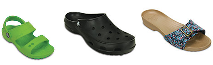 Crocs For $13 - Crocs Women's Graphic Flat Sandals (navy , 8) (730x224), Png Download