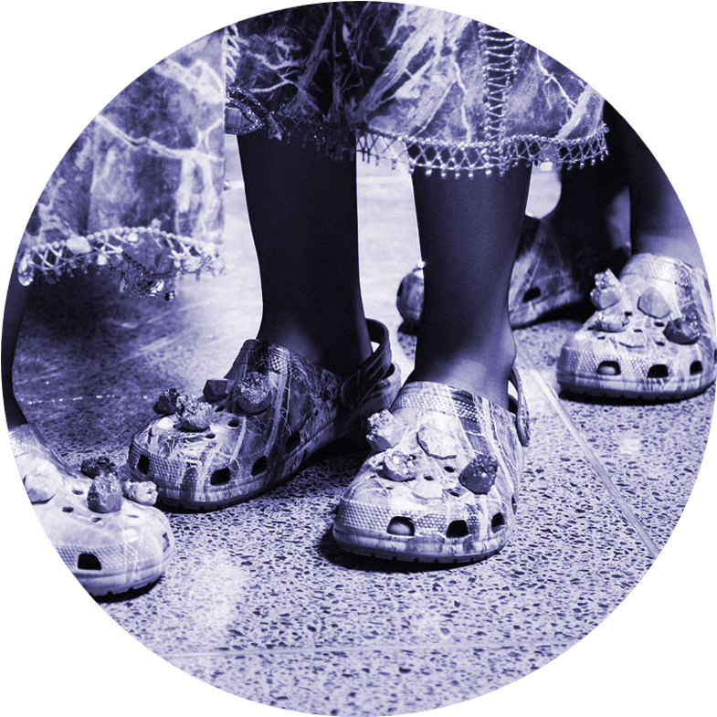 Mapping How We Got To Fashion Crocs™ - Crocs On Catwalk (800x784), Png Download