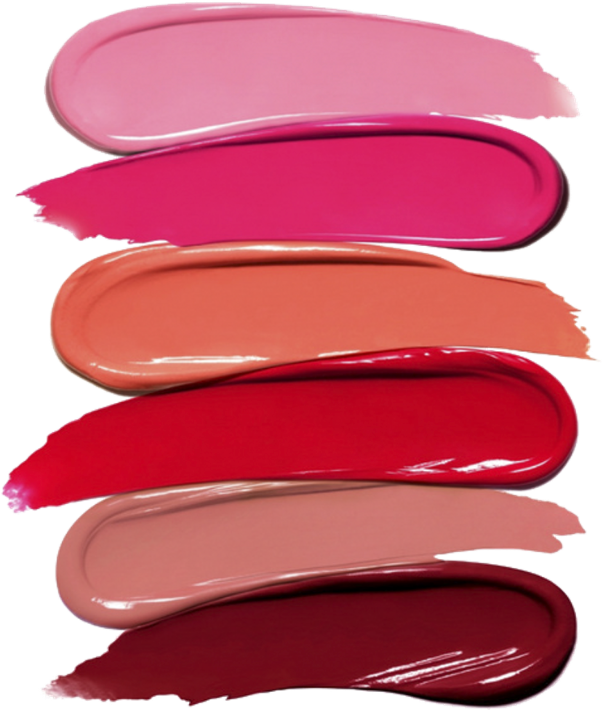 Lipstick Swatch Swatches Red Pink Paint Stroke Colour - Lipstick Swatch Transparent Background (1024x1024), Png Download