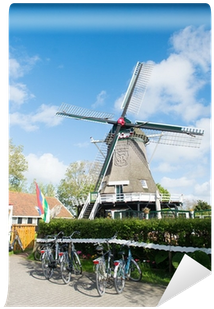 Windmill At Dutch Wadden Island Terschelling Wall Mural - Windmill (400x400), Png Download
