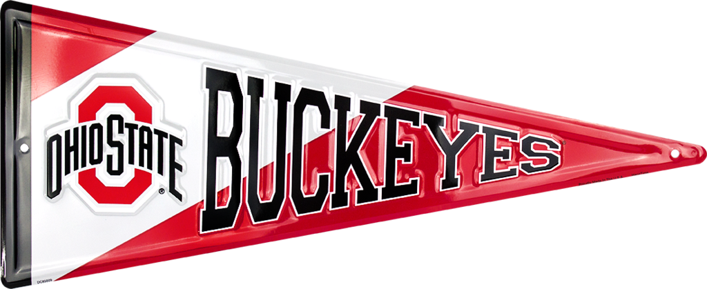 Ohio State Buckeyes Pennant (1024x419), Png Download