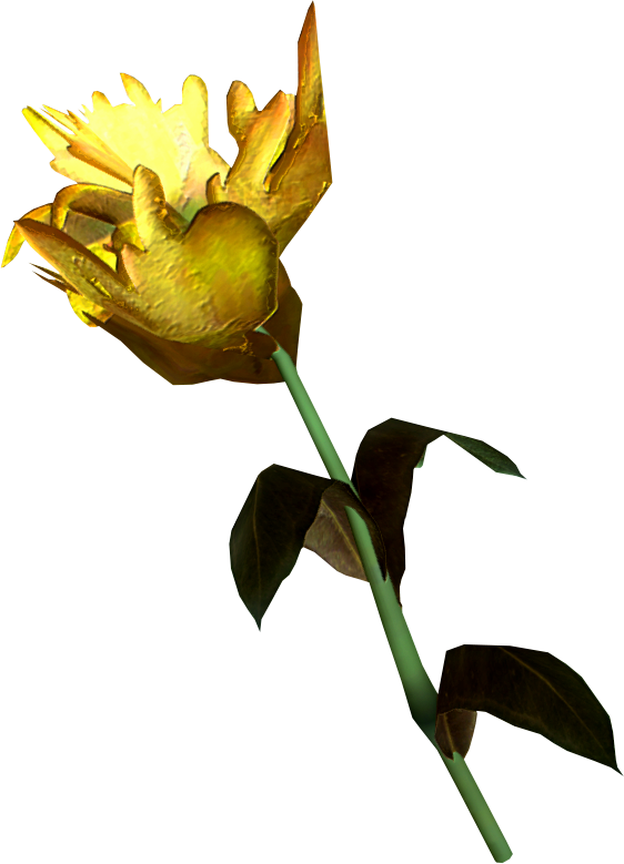 Yellow Mountain Flower - Skyrim Flower (562x779), Png Download