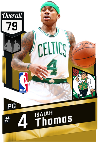 Isaiah Thomas Gold Card - Jaylen Brown Overall 2k18 (325x475), Png Download
