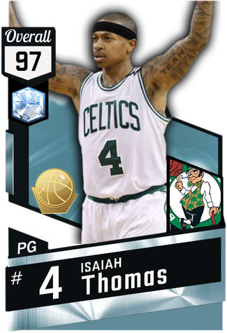 Isaiah Thomas Playoffs Moments Remake - Nba 2k18 Stephen Curry Rating (325x475), Png Download