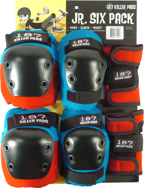 3b1876pack00rbk V=1475355886 - 187 Killer Pads Red / Blue Knee, Elbow, (459x600), Png Download