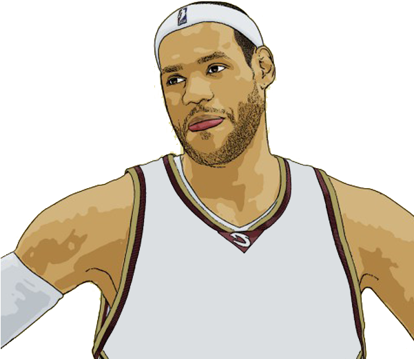 Lebron Cliparts - Lebron James Clip Art Png (600x600), Png Download