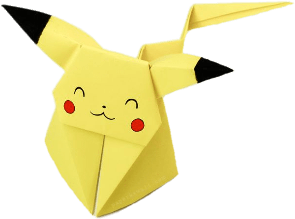 Origami Pikachu Png - Origamis De Papel Passo A Passo Pokemon (728x600), Png Download