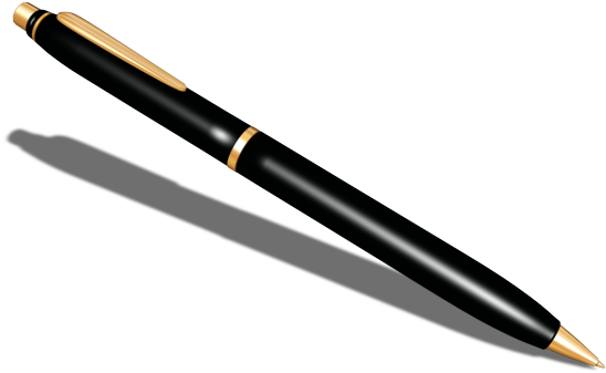 Pen - Pen Pictures Clip Art (557x344), Png Download