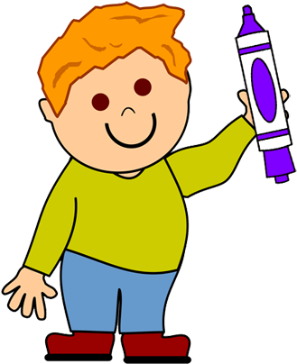 Boy With Pen - Boy Holding A Pen (350x443), Png Download