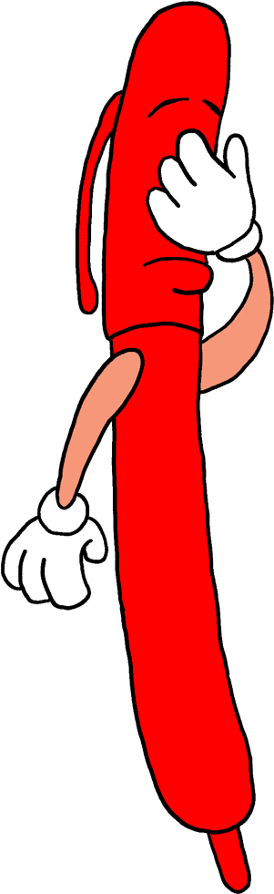 Pen Clipart Face - Red Pen Clip Art (312x992), Png Download