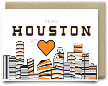 From Houston With Love Card From Houston With Love - Houston (480x480), Png Download